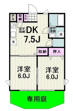 アンダンテＡ棟の物件間取画像